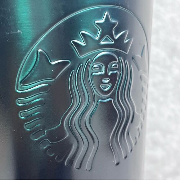 Starbucks Green and Black Gradient 2020 Matte Cup Tumbler‎ Venti Limited 24 oz - Picture 6 of 7